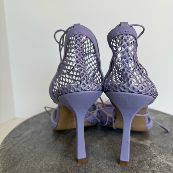 Gianni Bini Reagan Mesh And Leather Purple Heels 9.5 - Picture 6 of 12